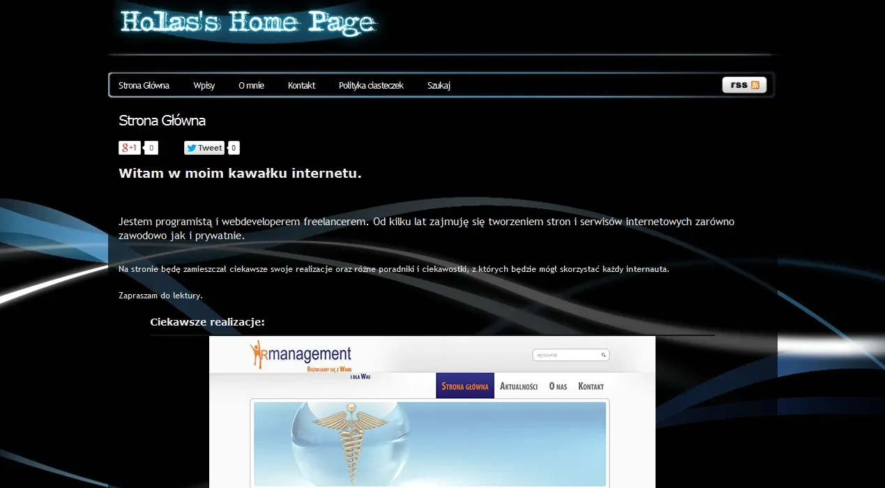 holas.pl old design — desktop